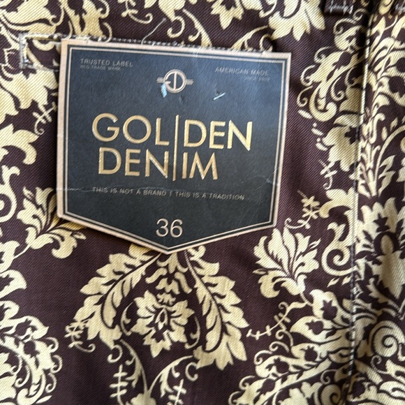 Golden denim designer jeans - Picture 6 of 8